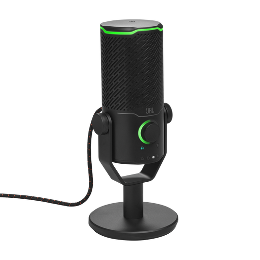 JBL Quantum Stream Studio - Chrome - Quad pattern premium USB microphone for streaming, recording and gaming - Detailshot 2 image number null